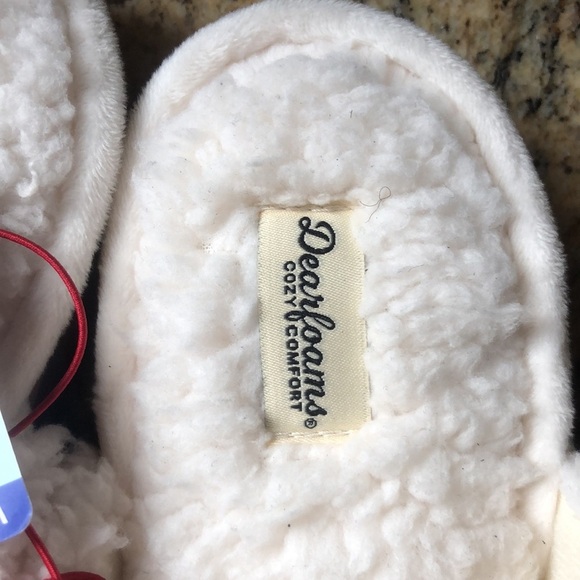 Dearfoam Cozy Comfort Hard bottom Slippers - Picture 2 of 6